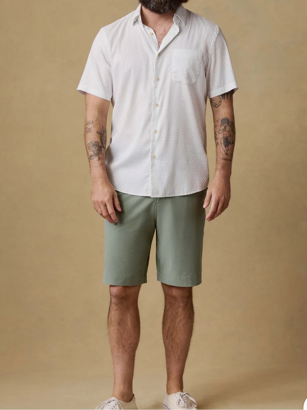 Faherty All Day Shorts 9” olive green